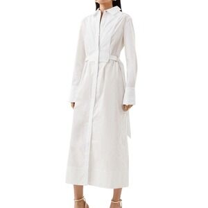 sachin and babi light blue dress Karen Millen Embroidered Cornelli Tape Woven Dress main image 0